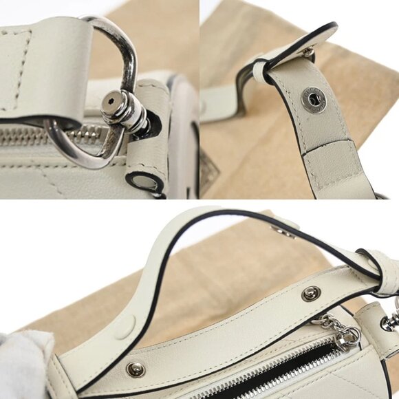 GUCCI Logo Blondie Interlocking GG Mini Shoulder Bag Leather White 728-082725 - Picture 11 of 16